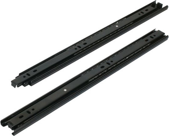 Комплект направляющих мебельных StahlBuro Шариковые 35-400 16" (2шт, черный) — фото 2