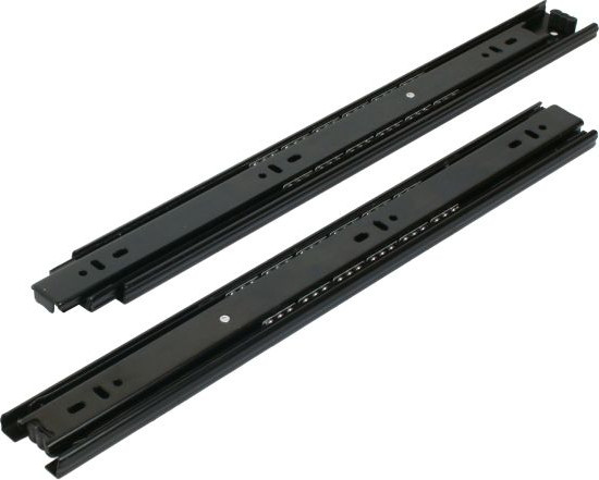 Комплект направляющих мебельных StahlBuro Шариковые 45-400 16" (2шт, черный) — фото 2