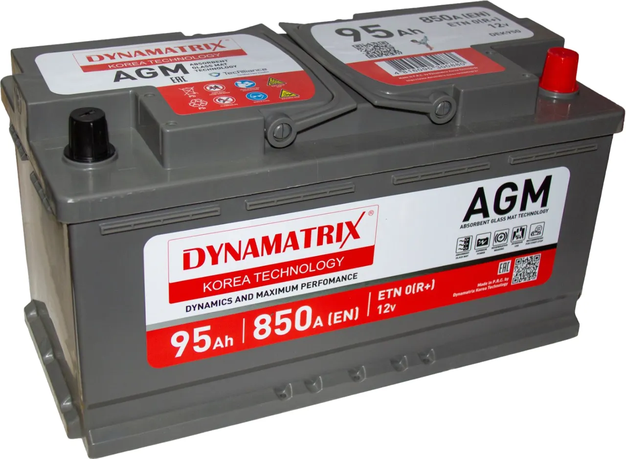 Автомобильный аккумулятор Dynamatrix DEK950