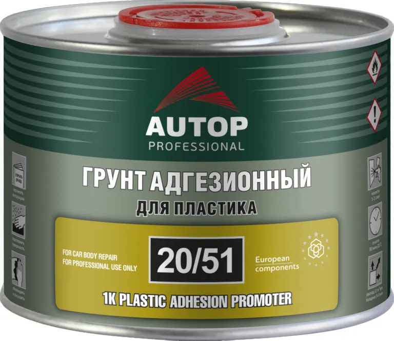 Грунтовка автомобильная AUTOP Адгезионная для пластика 1K ATP-PR20/51-05 (500мл, прозрачный)