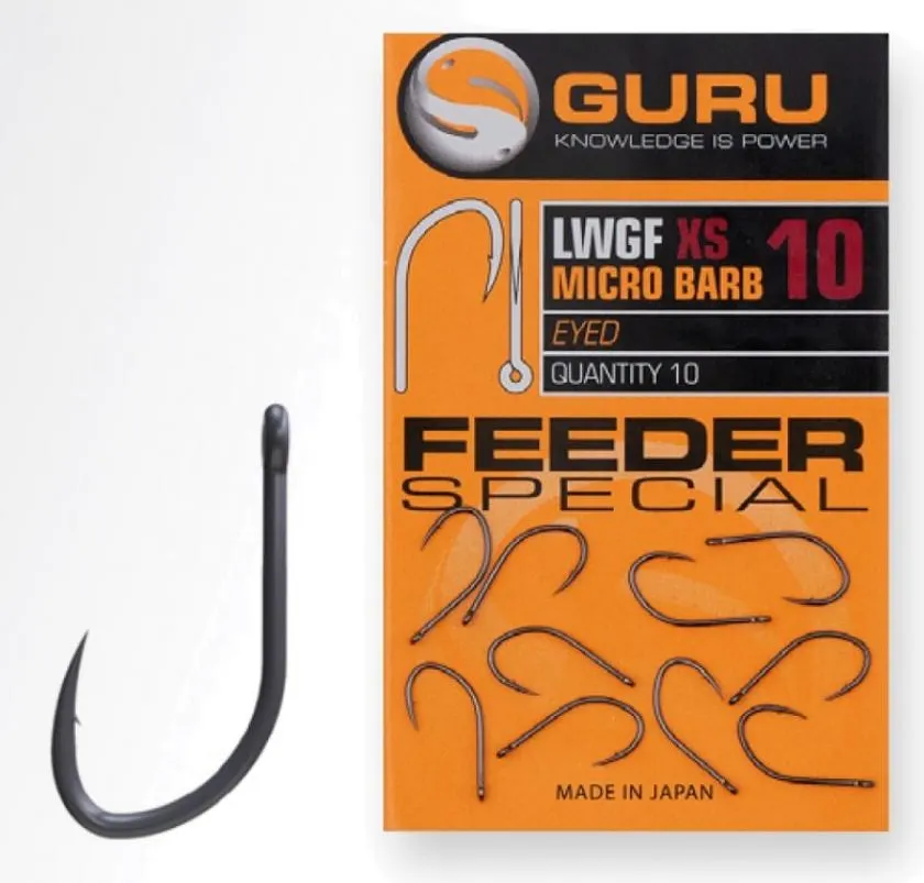 Набор крючков рыболовных Guru XS Feeder Special Eyed №14 / GFSXSE14