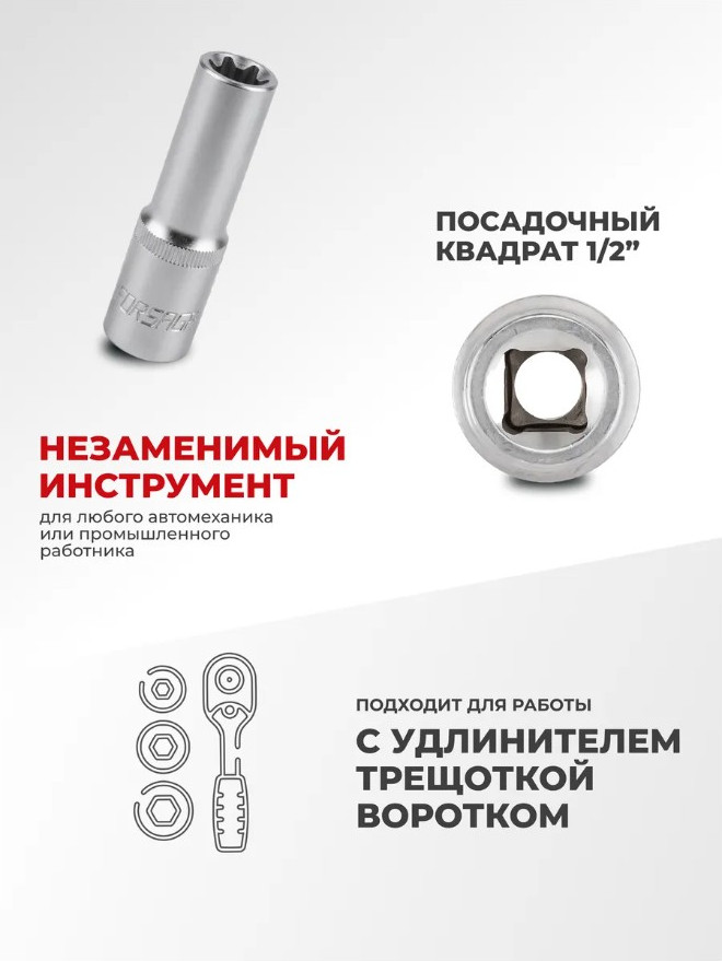 Головка слесарная Forsage F-5467714 (7535) — фото 4