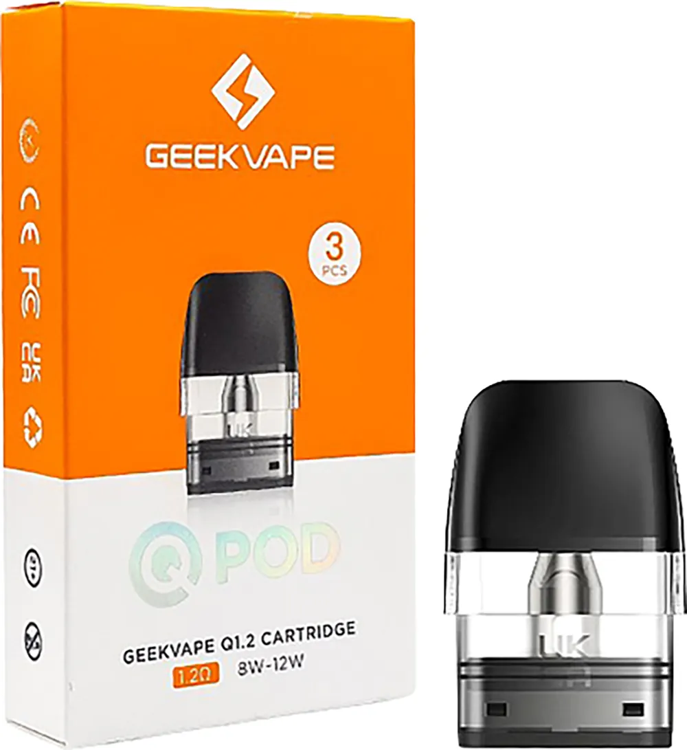 Набор картриджей для электронного парогенератора Geekvape Wenax Q 1.2 Ом (2мл, 3шт)