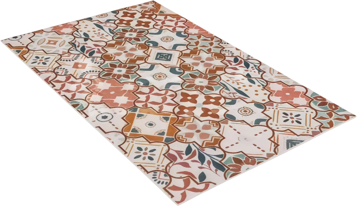 Коврик Shahintex Icarpet Print Антискользящий 106 Дамаск Узоры 40x60 / 822980