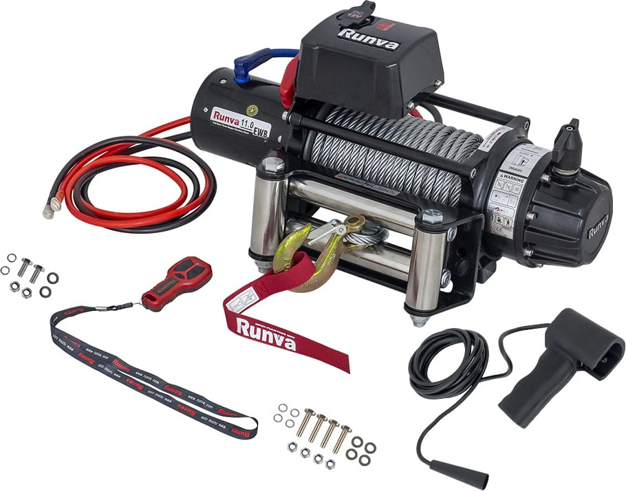 Лебедка электрическая Runva 12V 11000 lbs 5000кг / EWB11000S — фото 2