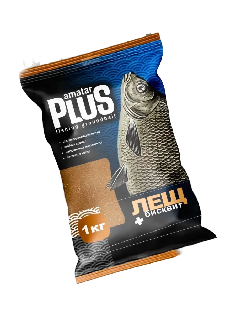 Прикормка рыболовная Amatar Plus Лещ (1кг, бисквит) — фото 2