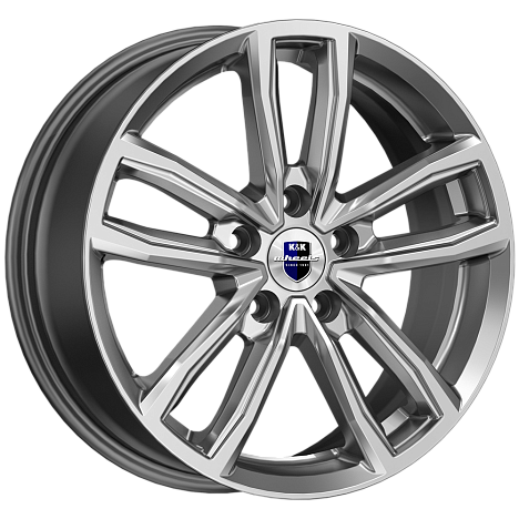 Литой диск K&K Каланг (КС1086) 17x6.5" 5x114.3мм DIA 67.1мм ET 38мм (Дарк платинум)