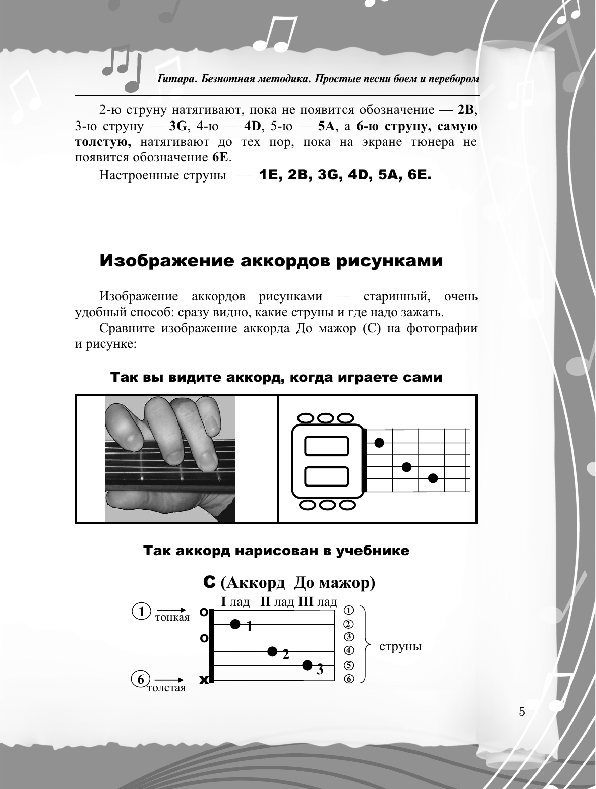 Книга АСТ Безнотная методика игры на гитаре. Русские песни (9785171645151 Петров П.В.) — фото 6