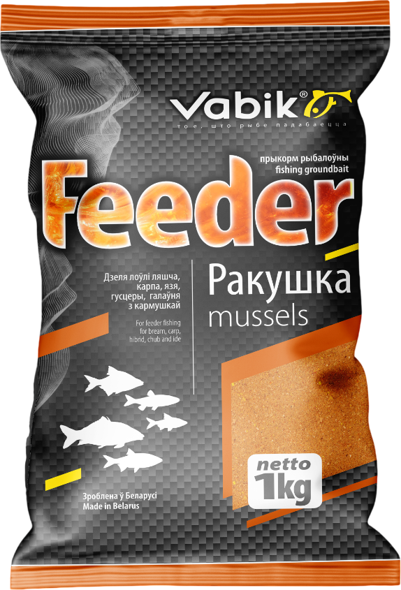 Прикормка рыболовная Vabik Feeder Ракушка (1кг)