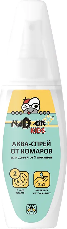 Спрей от насекомых Nadzor DETALM1 Аква-Спрей от комаров детский (100мл)