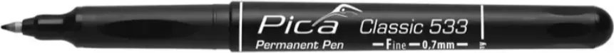 Набор маркеров строительных Pica Classic Fine 0.7мм / 533/46 (10шт, черный)