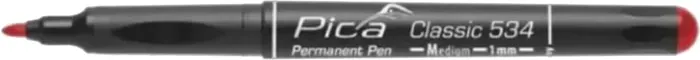 Набор маркеров строительных Pica Classic Medium 1.0мм / 534/40 (10шт, красный)