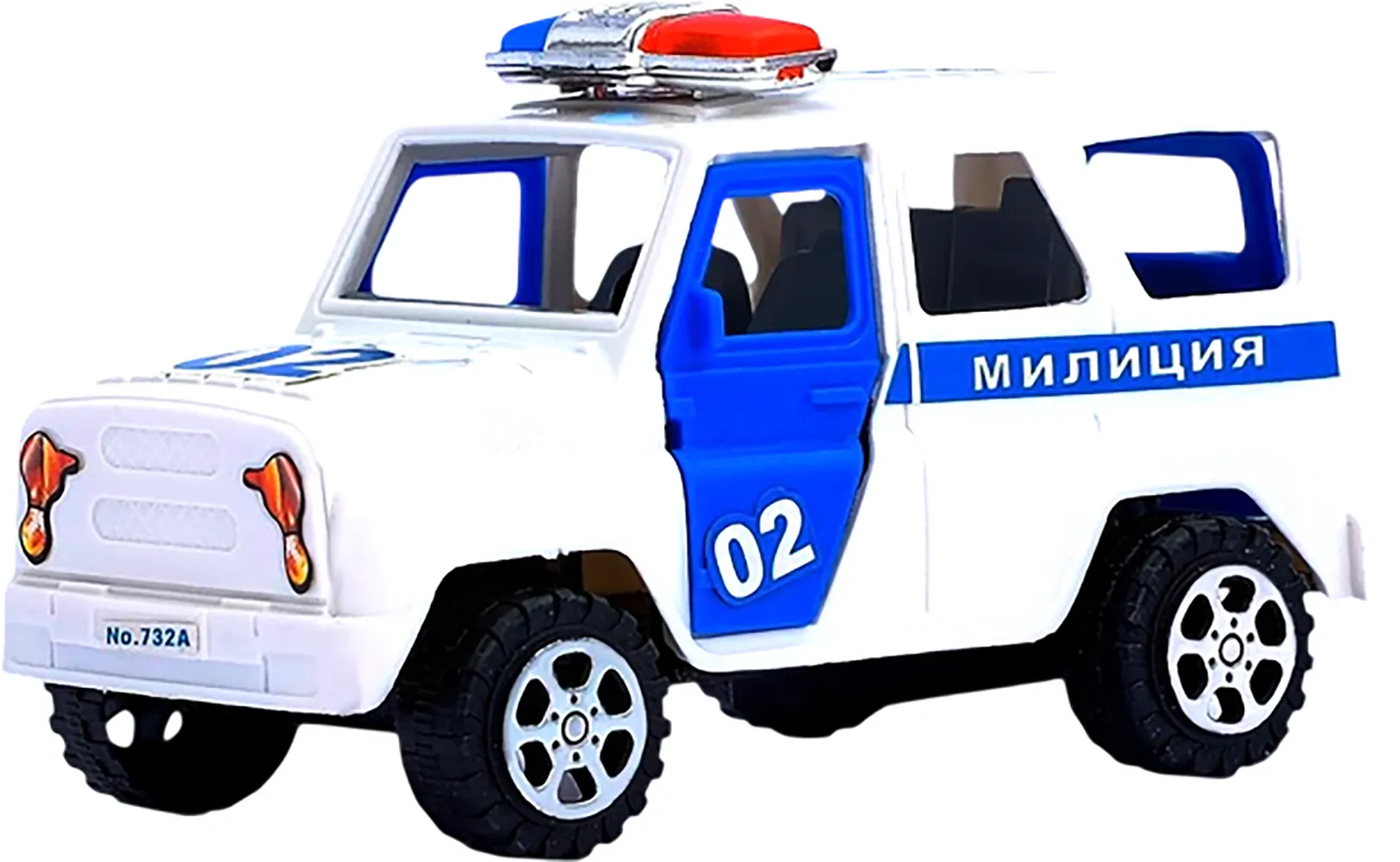 Автомобиль игрушечный Sima-Land Милиция 732A / 520471 (инерционный)