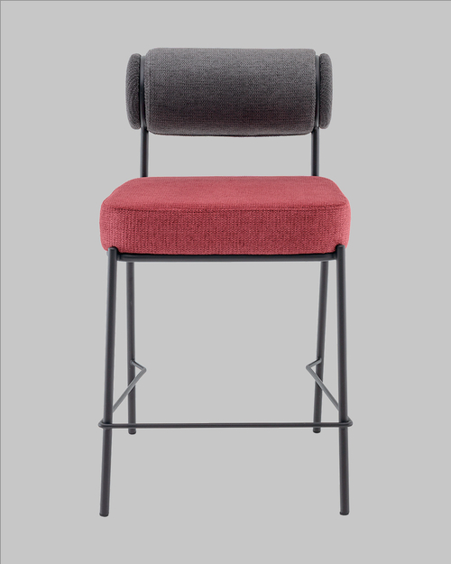 Стул барный Stool Group Ponpoun / OTE-SH 460+241 (темно-серый/бордо) — фото 2