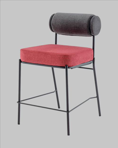 Стул барный Stool Group Ponpoun / OTE-SH 460+241 (темно-серый/бордо) — фото 3