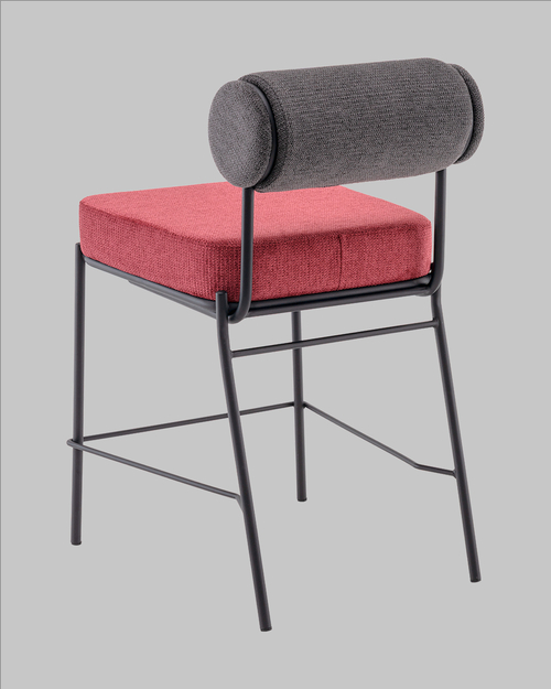 Стул барный Stool Group Ponpoun / OTE-SH 460+241 (темно-серый/бордо) — фото 6
