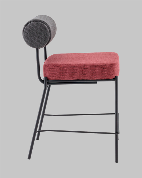 Стул барный Stool Group Ponpoun / OTE-SH 460+241 (темно-серый/бордо) — фото 5