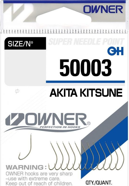 Набор крючков рыболовных Owner Akita Kitsune brown №10 / 50003-10 (13шт)