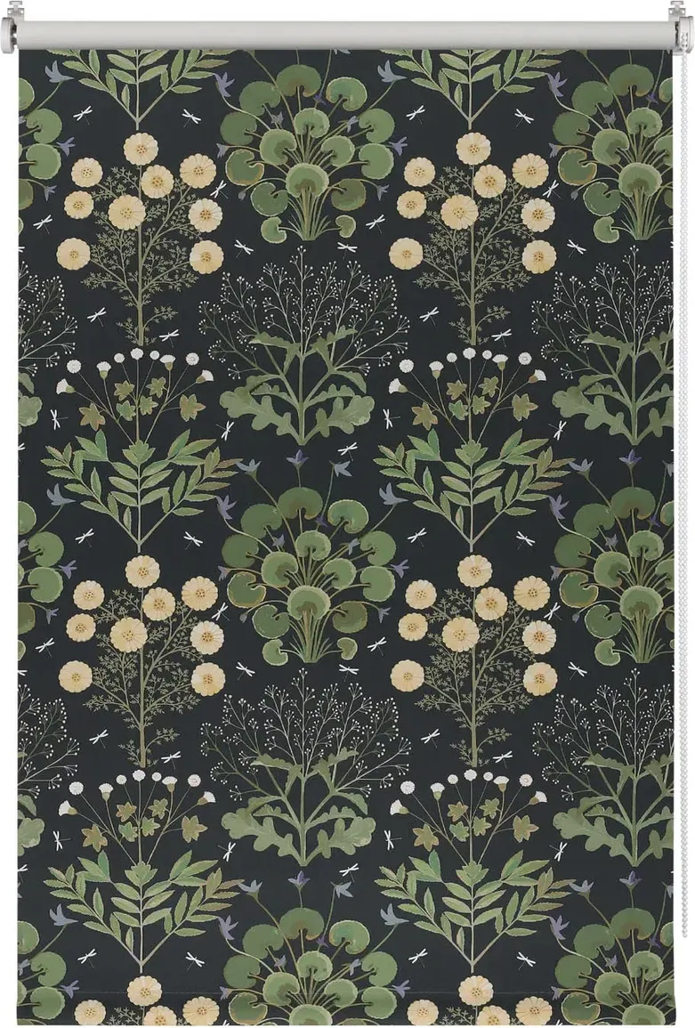 Рулонная штора Franc Gardiner Blackout Print Черный чай 40x160 / 9403219070 (черный)