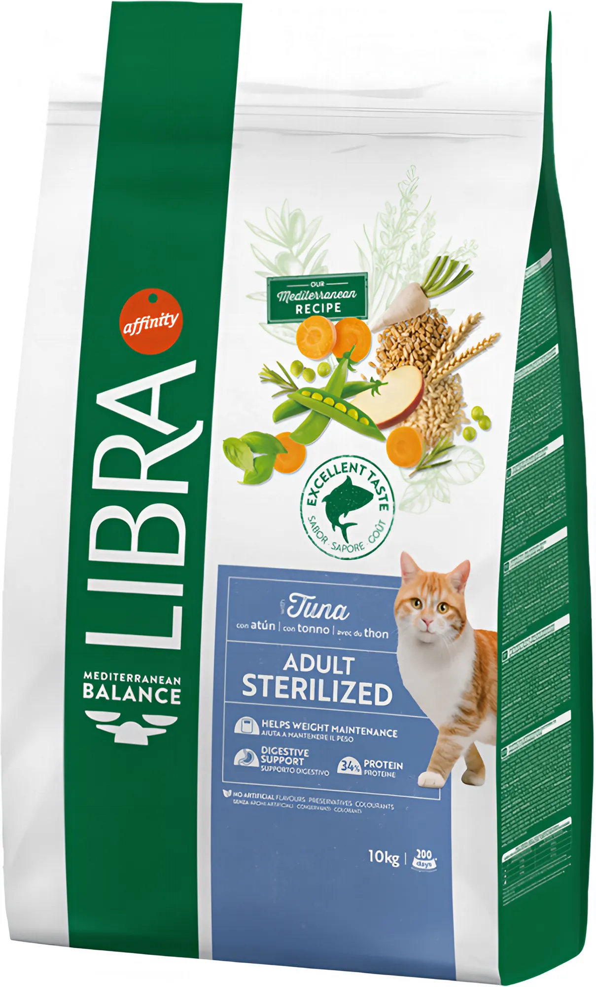 Сухой корм для кошек Libra Cat для стерилизованных с тунцом (10кг)