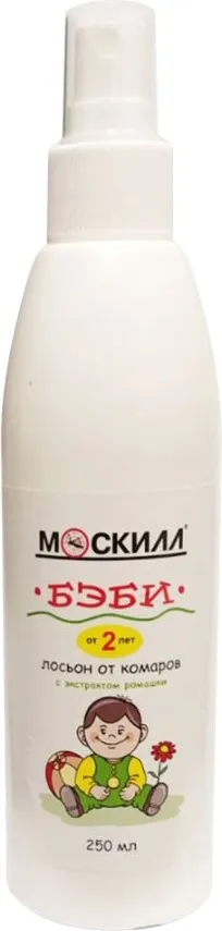 Спрей от насекомых Москилл Бэйби Лосьон от комаров с экстрактом ромашки (250мл)