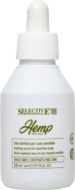 Сыворотка для волос Selective Professional Hemp успокаивающая для чувствительной кожи головы (100мл)