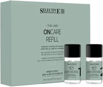 Филлер для волос Selective Professional Oncare Refill treatment двухкомпонентный для восстановления (2x15мл)