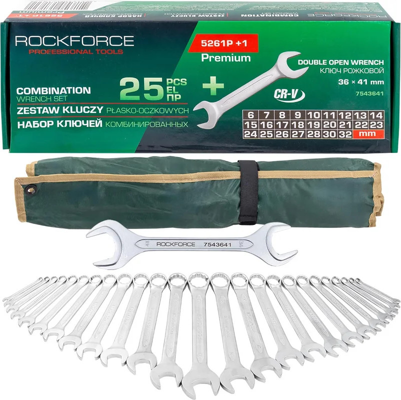 Набор ключей RockForce RF-5261P+1 Premium (64541) — фото 6