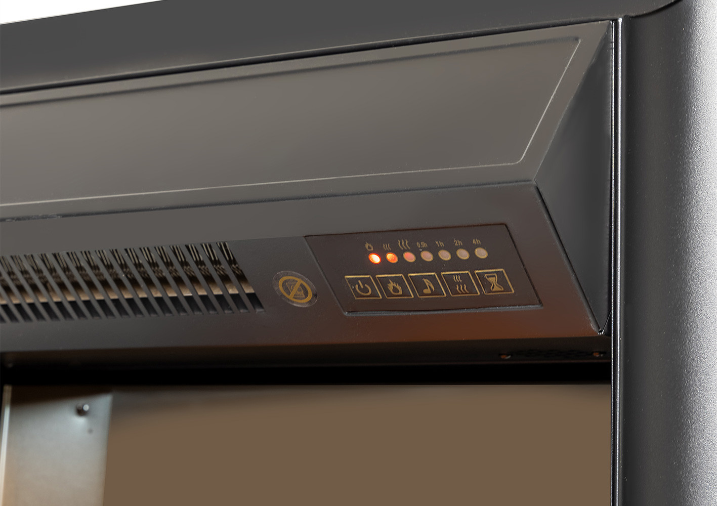Каминокомплект Смолком Verona STD-ASP Fobos FX M Black RC (белый дуб, патина золото) — фото 4