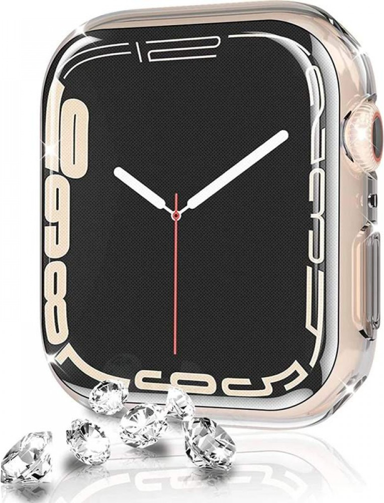 Защитный чехол для умных часов Rumi Силиконовый для Apple Watch 42мм (прозрачный) — фото 2