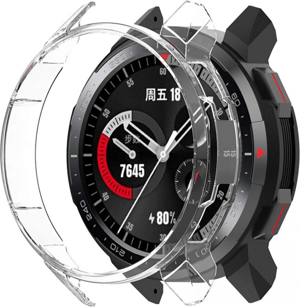 Защитный чехол для умных часов Rumi Силиконовый для Honor Watch GS Pro (прозрачный)