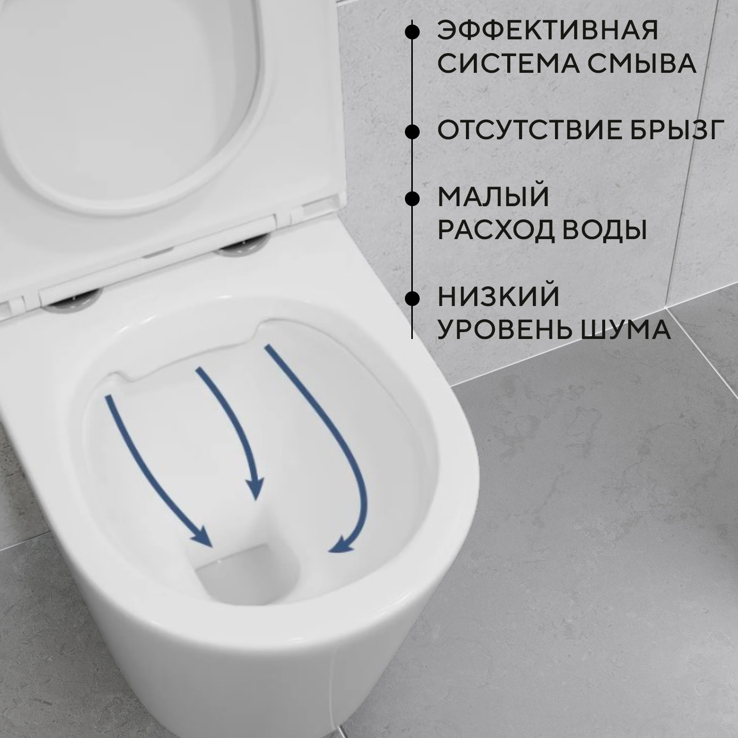 Унитаз подвесной с инсталляцией Lauter Longer 2110822 + GROHE Rapid SL 39504000 с кнопкой (круглая, хром) — фото 5