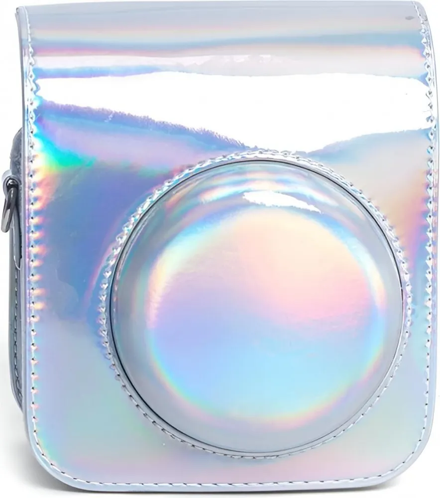 Чехол для камеры Rumi Pixie для Fujifilm Instax Mini 12/11 Iridriscent Silver (переливающийся серебристый)