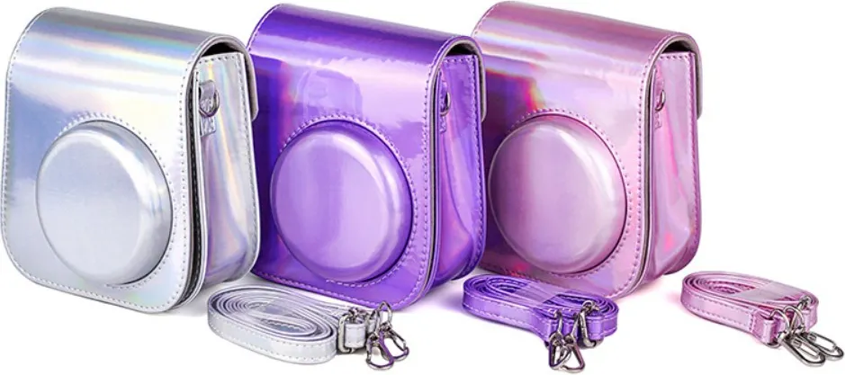 Чехол для камеры Rumi Pixie для Fujifilm Instax Mini 12/11 Iridriscent Purple (переливающийся сиреневый) — фото 4