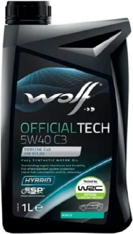 Моторное масло WOLF Officialtech 5W40 C3 / 8333279 (1л)