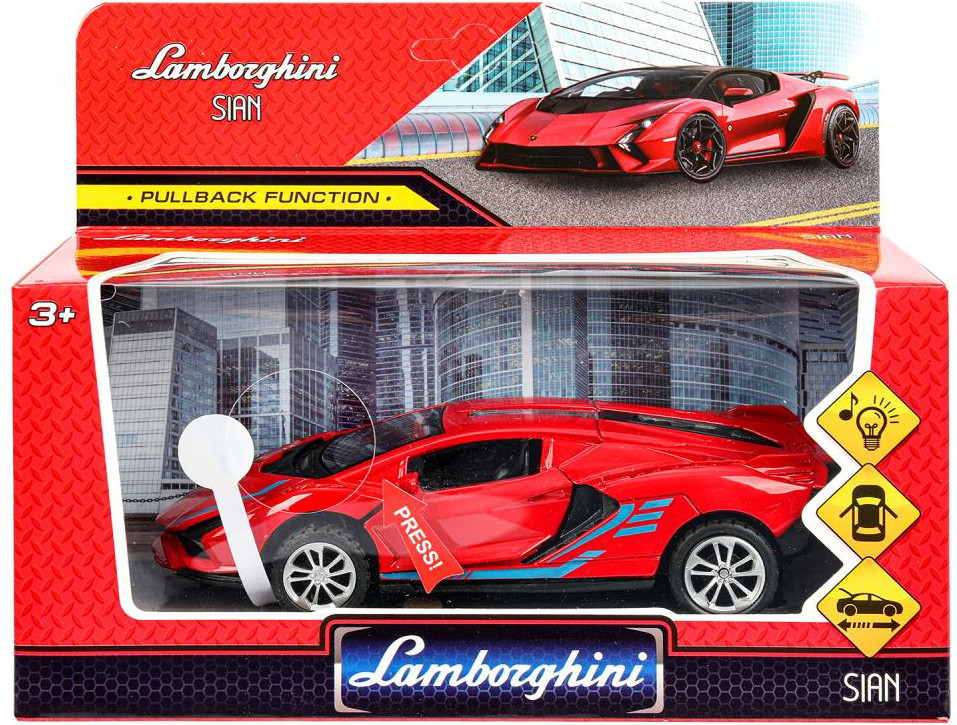Масштабная модель автомобиля Технопарк lamborghini sian / 2301C0045-R — фото 2