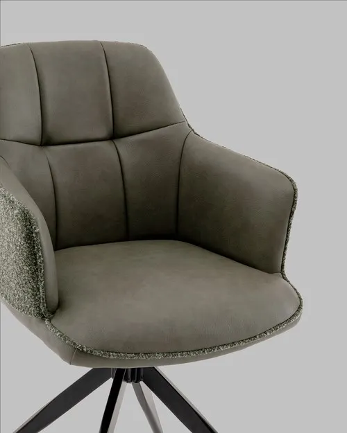 Стул Stool Group Naya OS-2468K TY15-9PU+OTE CL-355 (зеленый, экокожа, букле) — фото 6