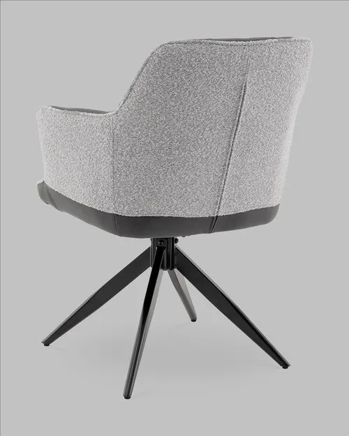 Стул Stool Group Naya OS-2468K TY15-3PU+OTE CL-450 (серый, экокожа, букле) — фото 4