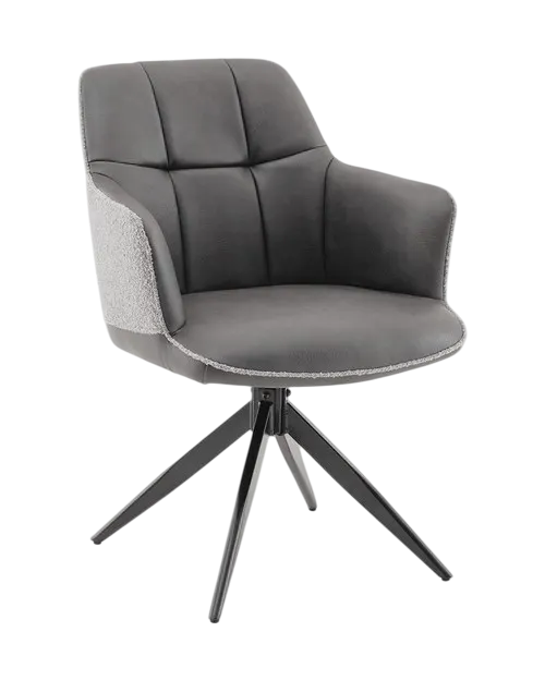 Стул Stool Group Naya OS-2468K TY15-3PU+OTE CL-450 (серый, экокожа, букле)