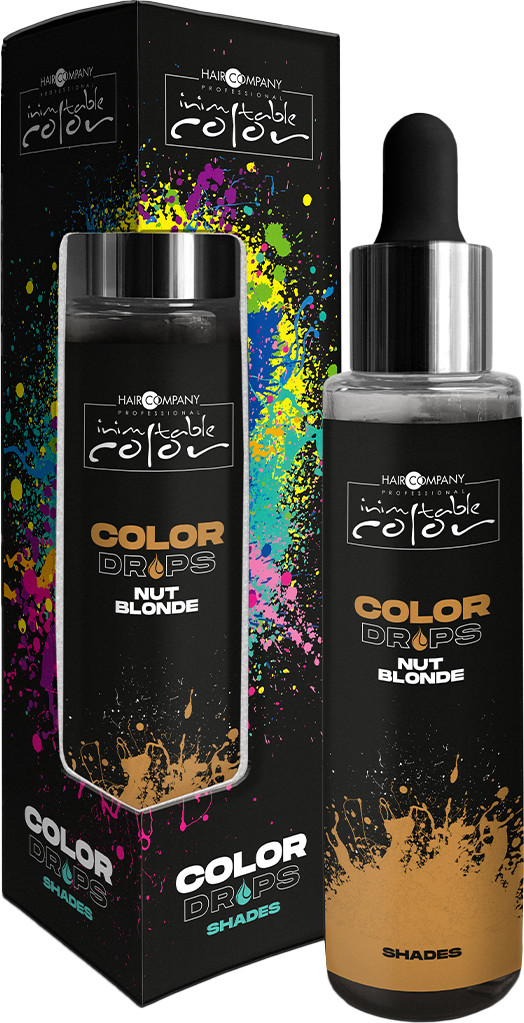 Пигмент прямого действия Hair Company Inimitable Color Color Drops Shades (50мл, ореховый блонд) — фото 2