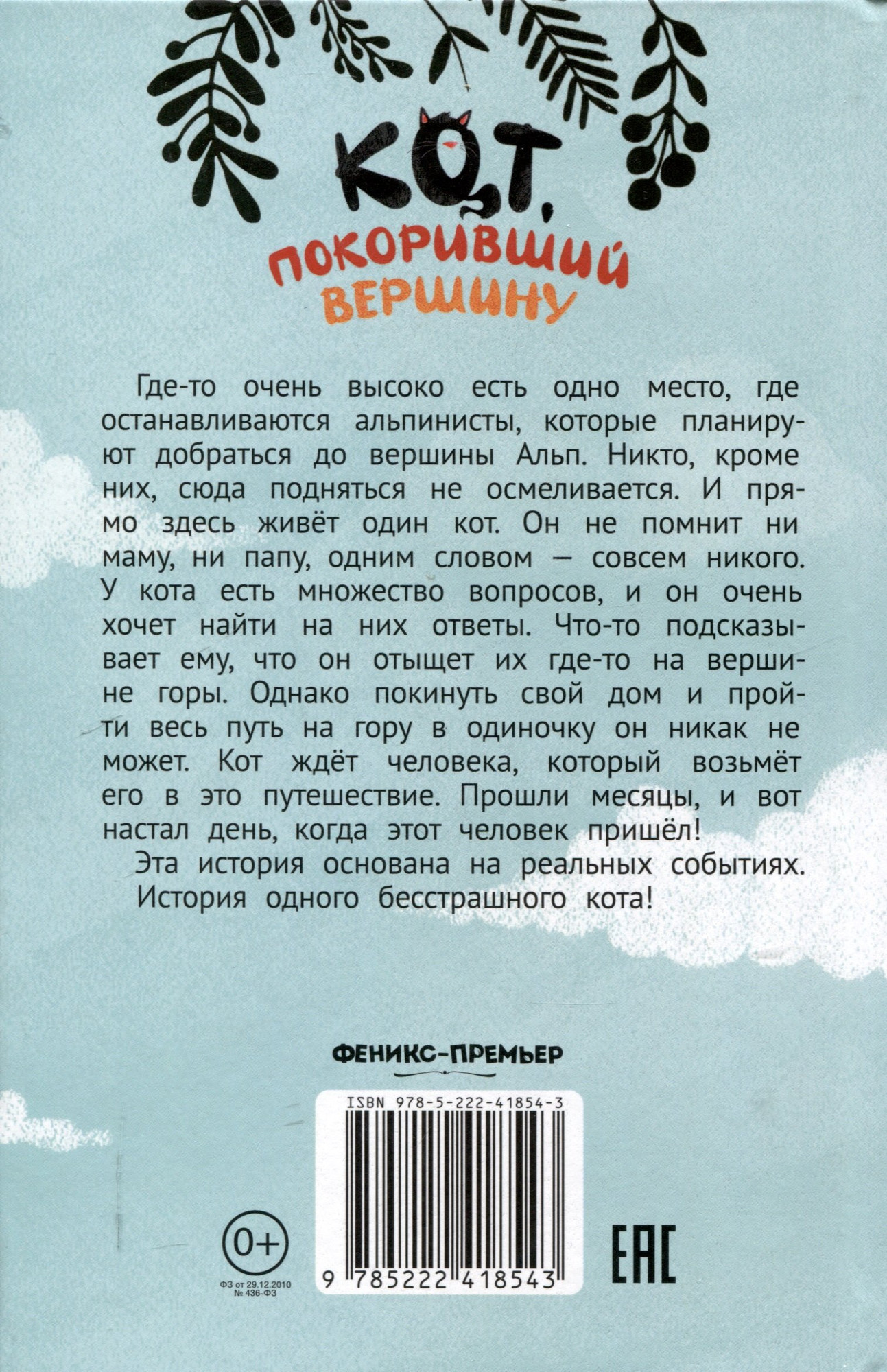 Художественная книга Феникс-премьер Кот, покоривший вершину (Оракчи М. 9785222418543) — фото 5