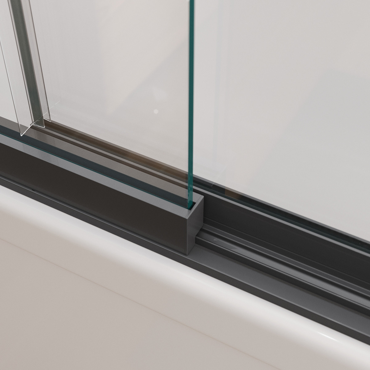 Стеклянная шторка для ванны Cezares SLIDER-FIX-VF-11-90/150-C-NERO — фото 5