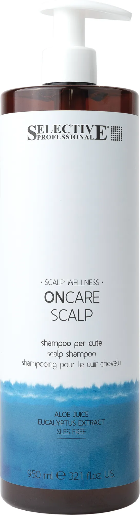 Шампунь для волос Selective Professional Oncare Scalp Для кожи головы (950мл)