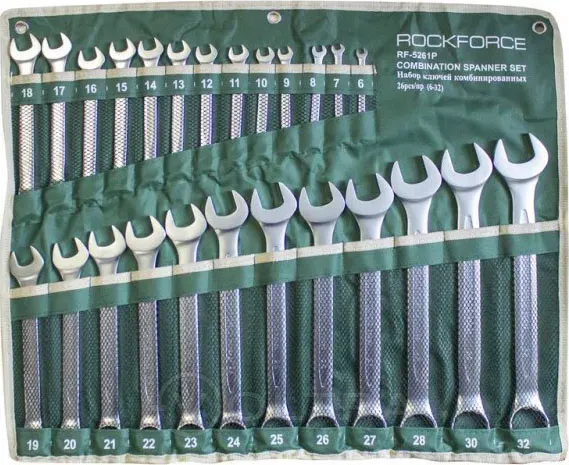 Набор ключей RockForce RF-5261P+1 (65626)