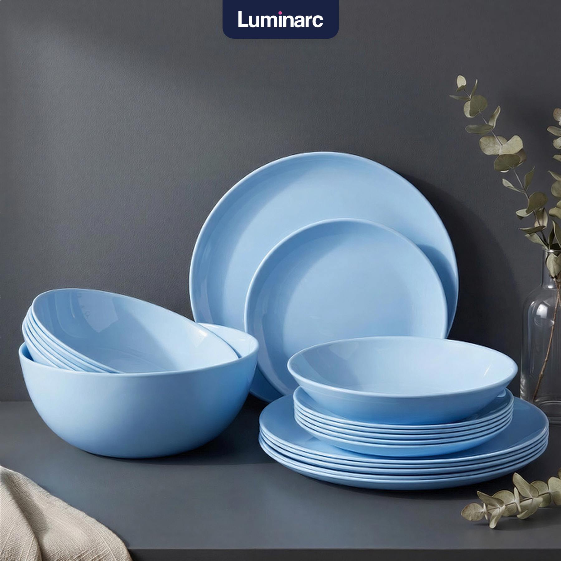 Набор столовой посуды Luminarc Diwali Light Blue P2961
