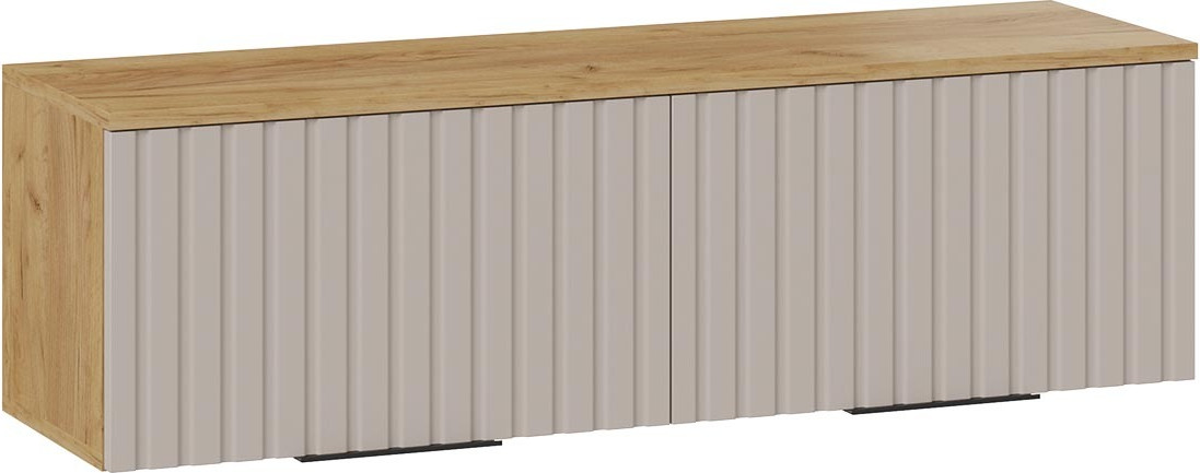 Шкаф навесной ТриЯ Хилтон 1100 / 404.001.000 (дуб крафт золотой/мокко матовый)