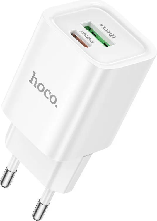 Зарядное устройство сетевое Hoco C149A Charm 30W + кабель (белый) — фото 5