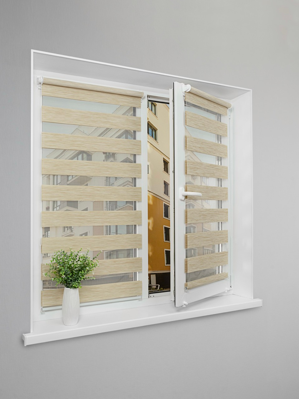 Рулонная штора Lm Decor Винтаж ДН LB 50-02 61x160 (бежевый) — фото 3