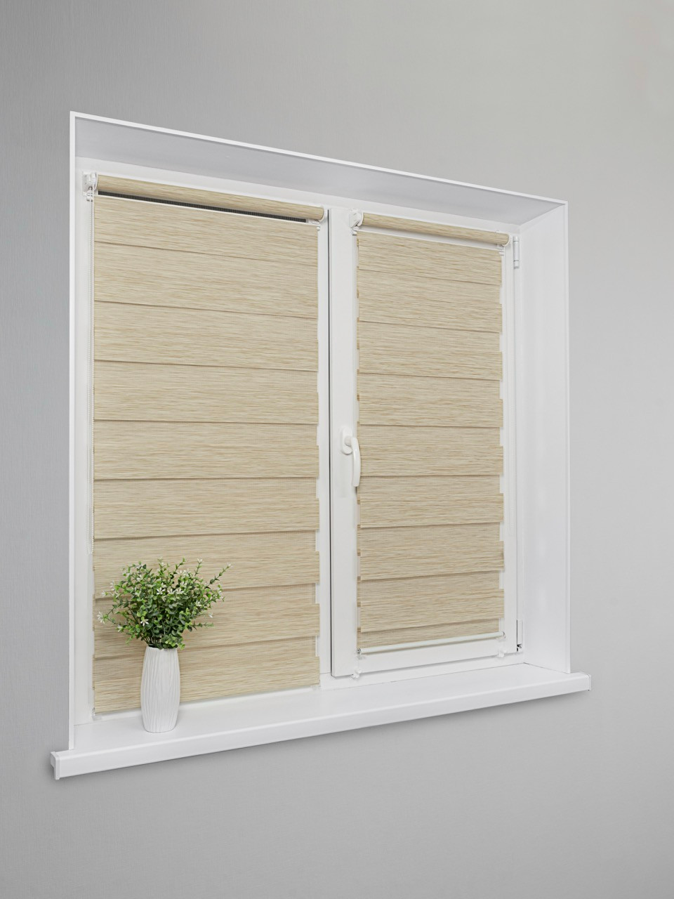 Рулонная штора Lm Decor Винтаж ДН LB 50-02 90x160 (бежевый) — фото 4