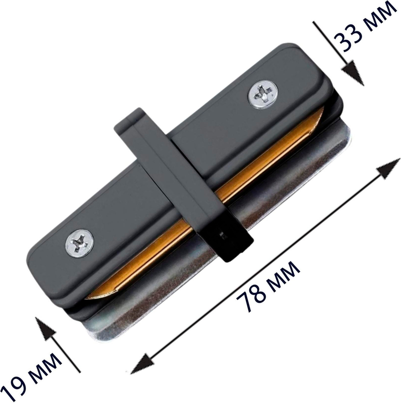 Коннектор для шинопровода Volpe UBX-Q122 G11 Black 1 Polybag / UL-00006050 — фото 4